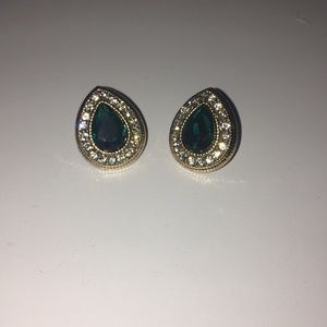 Emerald Teardrop Earrings